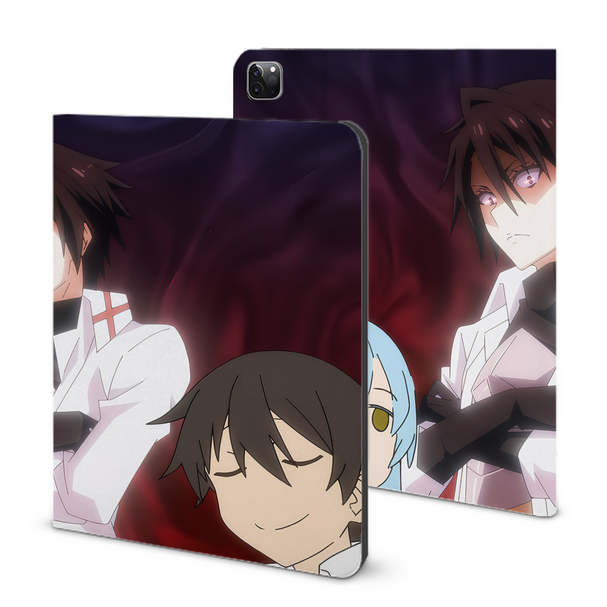 （画像用） 転スラ Regarding Reincarnated to Slime IPad ケース ブック型 PUレザー TPU 耐衝撃 軽量 薄型 ペン収納なし 全面保護 IPad 各モデル対応